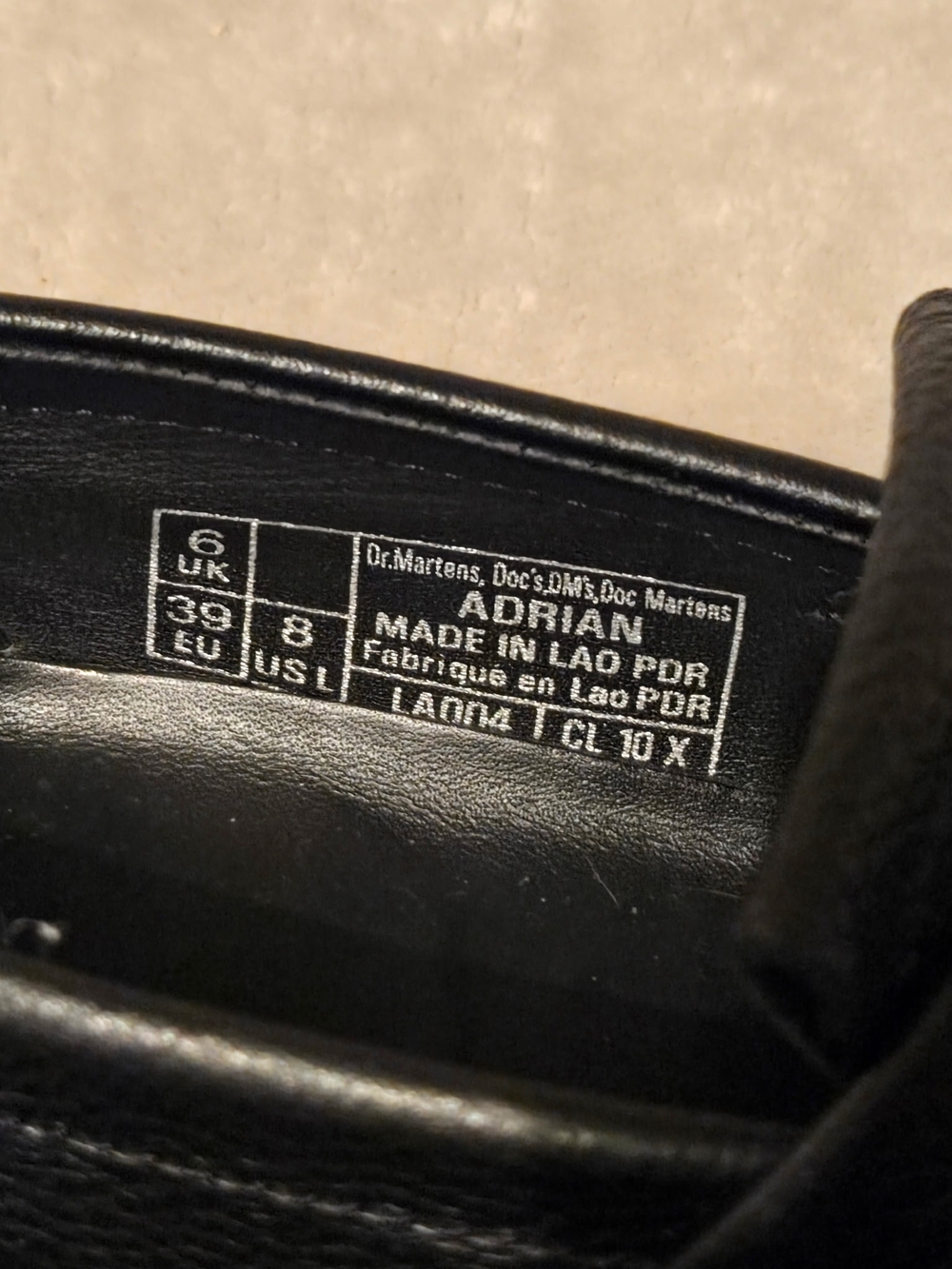 Dr. Martens Black Leather Tassel Adrian Loafers Womens 8 - Picture 4 of 5